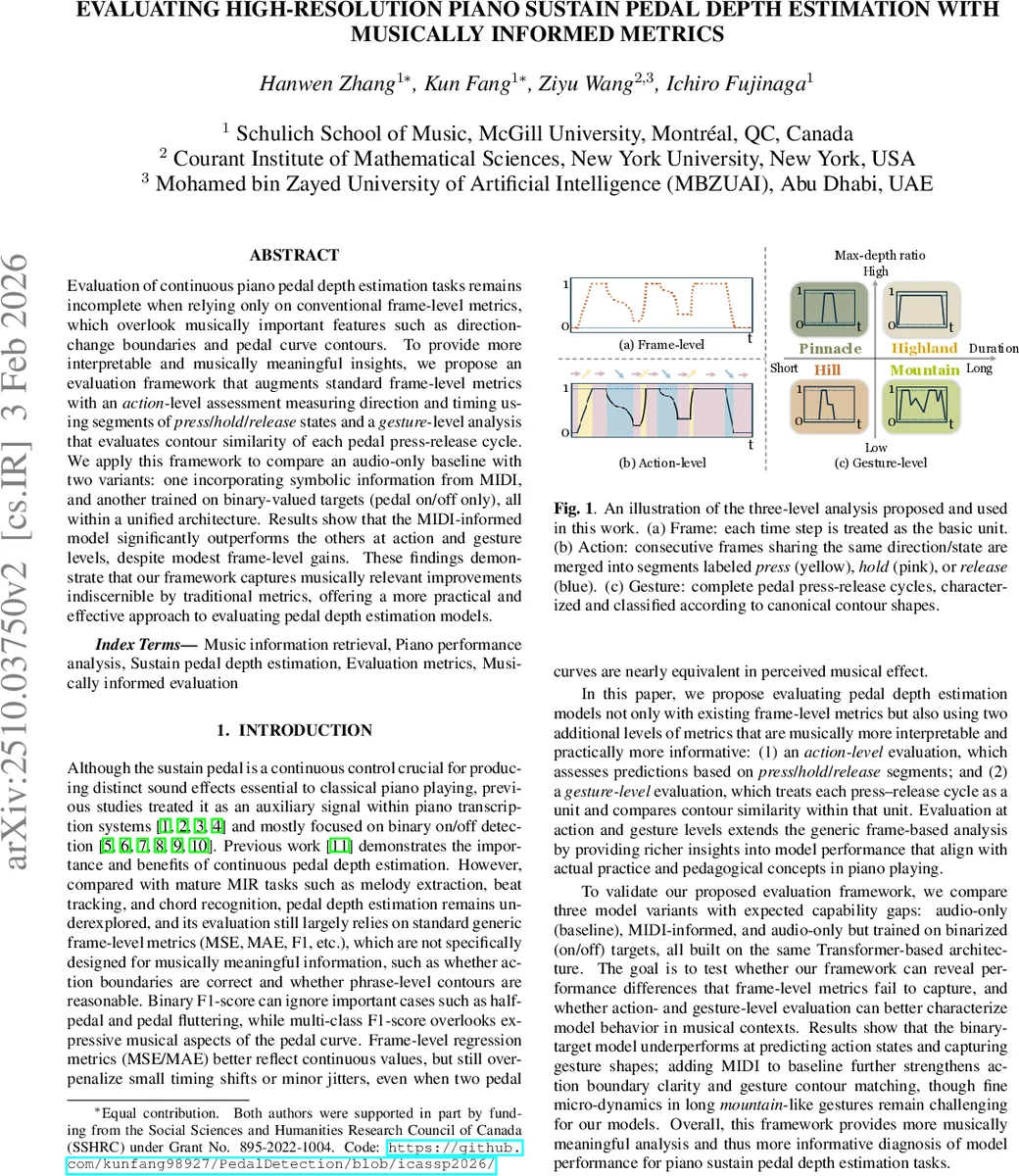Evaluating High-Resolution Piano Sustain Pedal Depth Estimation with Musically Informed Metrics