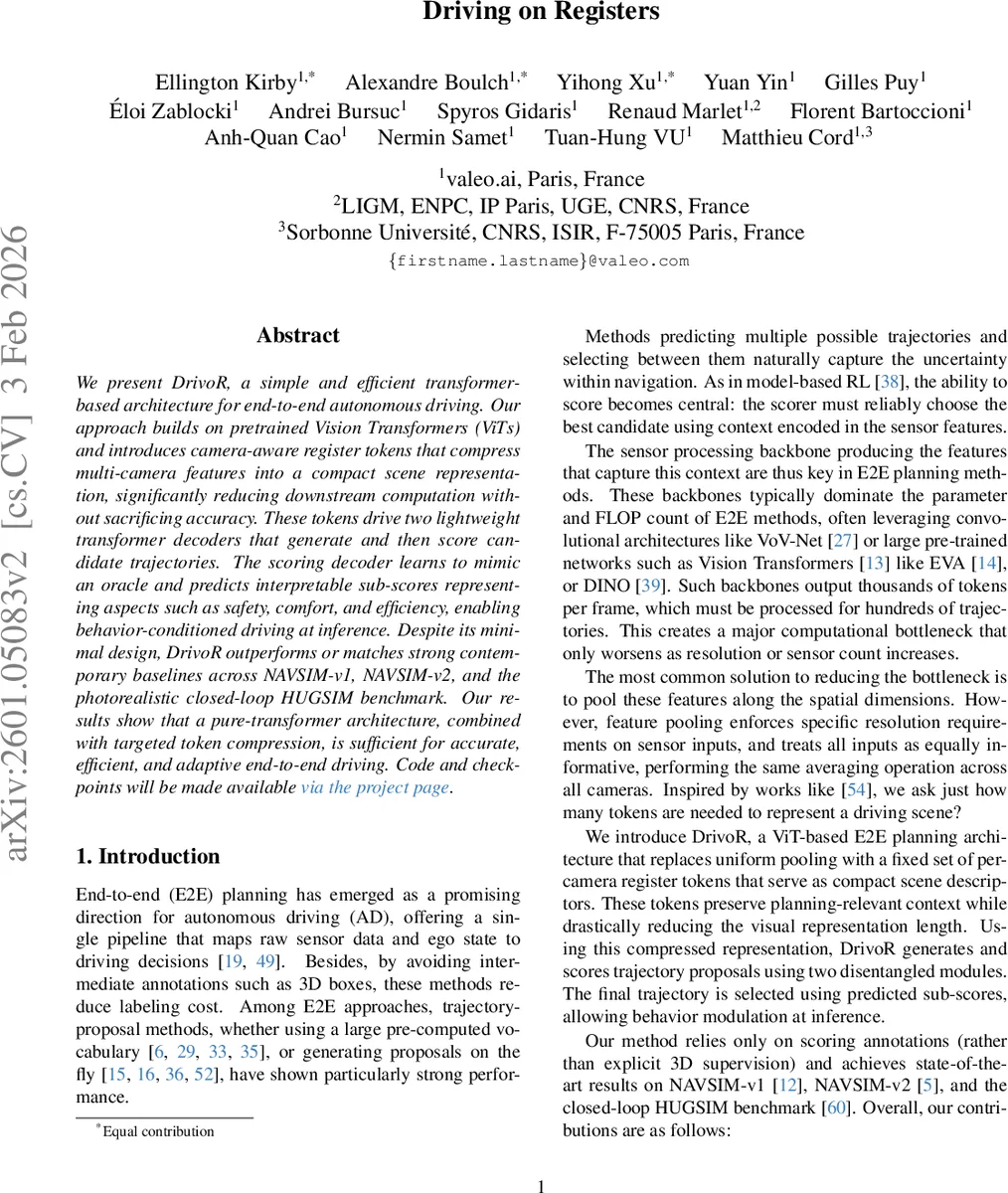 Driving on Registers