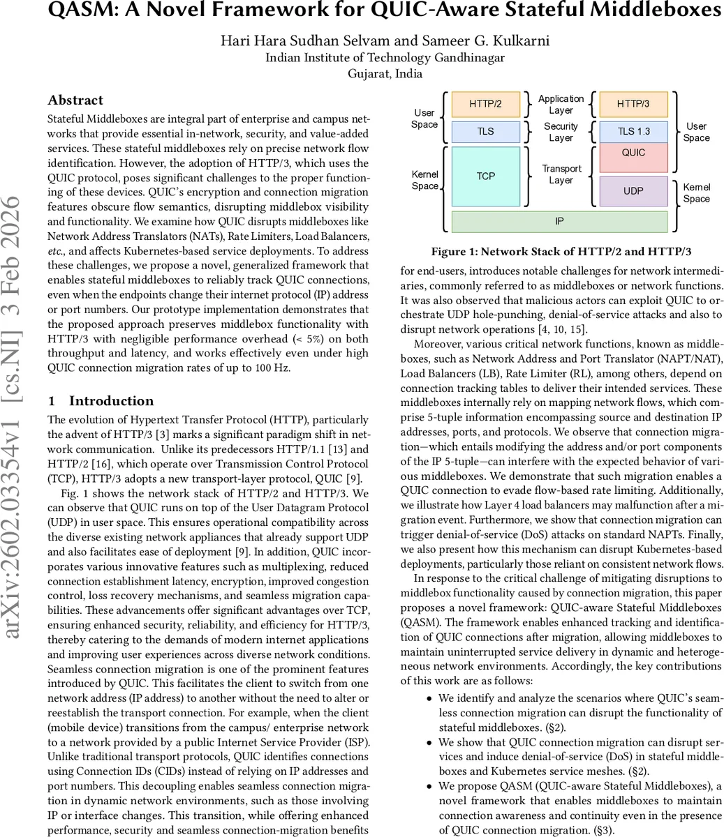QASM: A Novel Framework for QUIC-Aware Stateful Middleboxes
