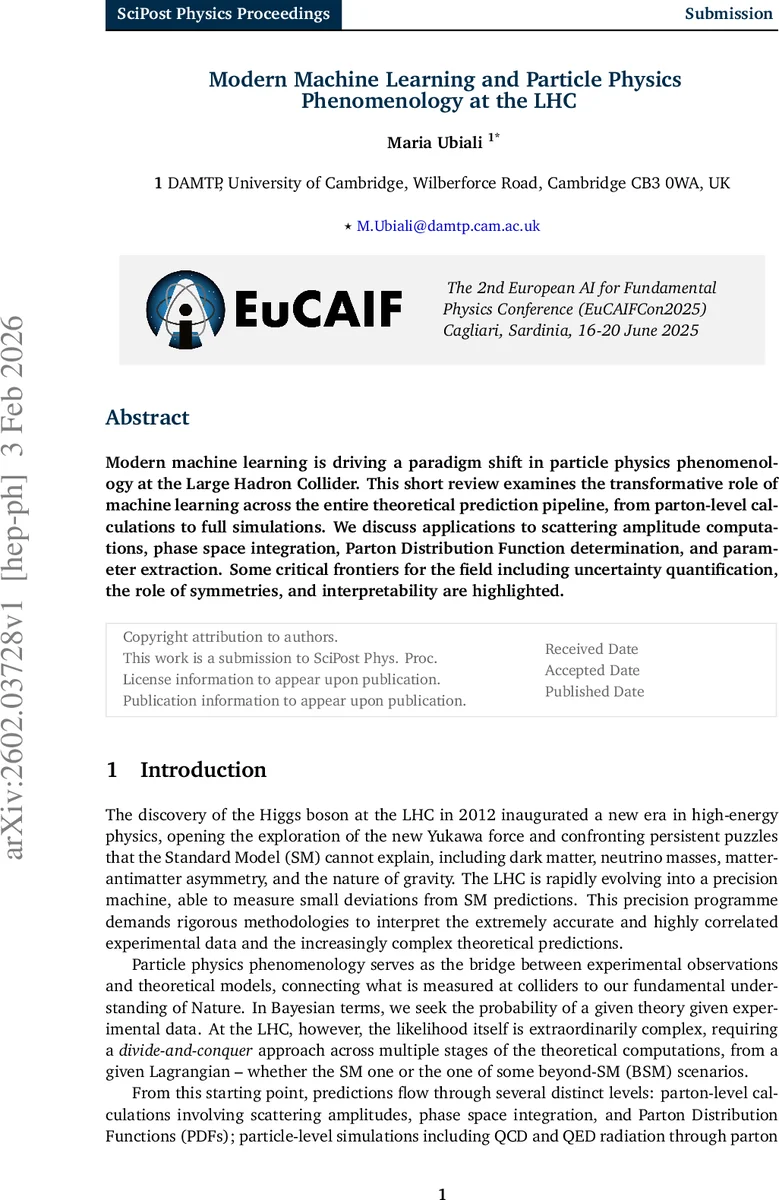Modern Machine Learning and Particle Physics Phenomenology at the LHC