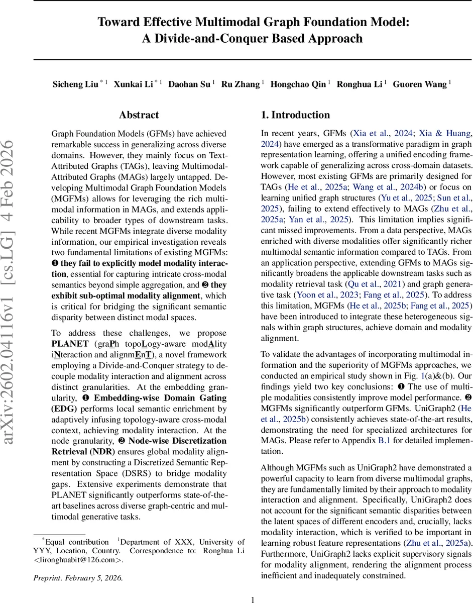 Toward Effective Multimodal Graph Foundation Model: A Divide-and-Conquer Based Approach