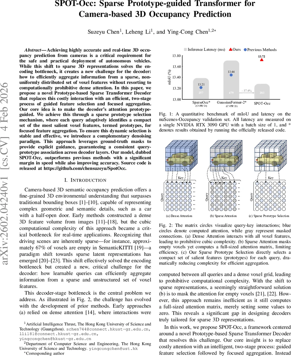 SPOT-Occ: Sparse Prototype-guided Transformer for Camera-based 3D Occupancy Prediction