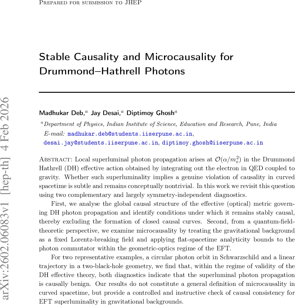 Stable Causality and Microcausality for Drummond-Hathrell Photons