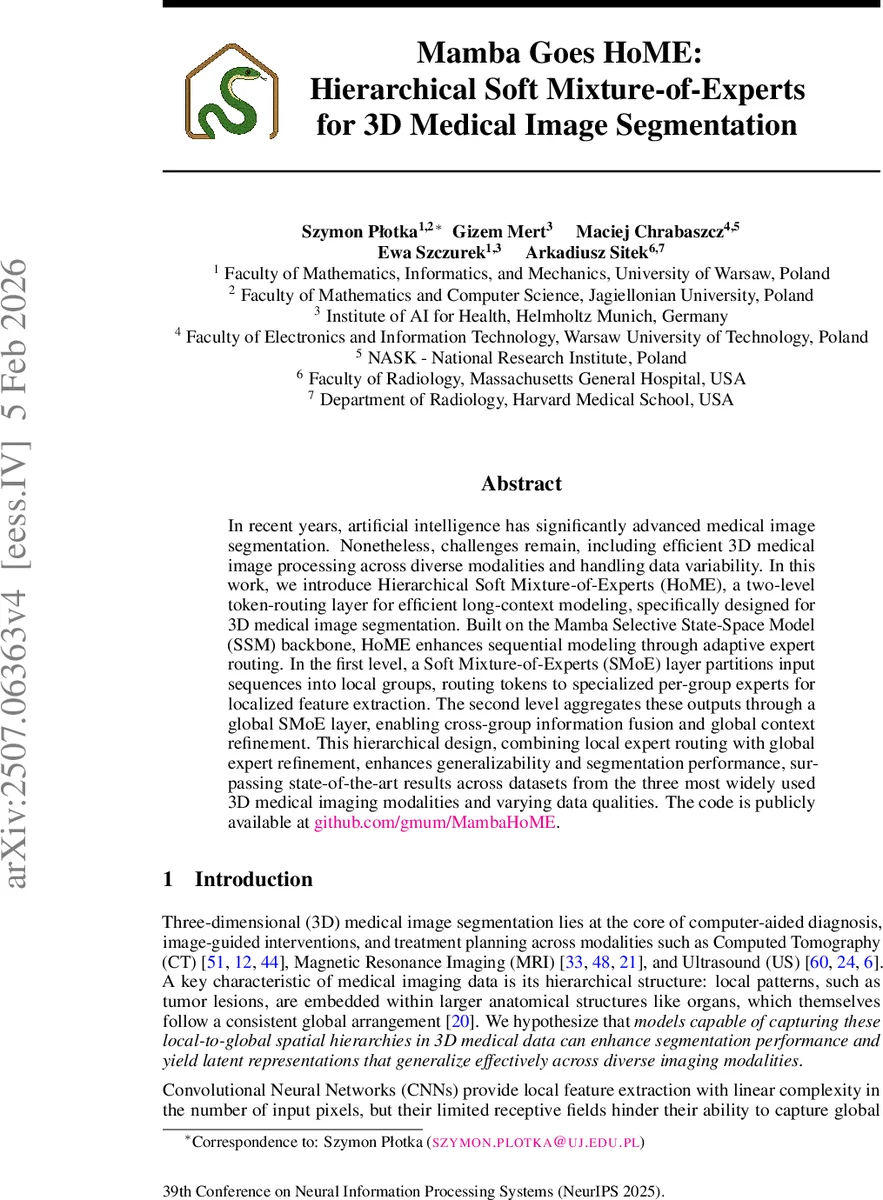 Mamba Goes HoME: Hierarchical Soft Mixture-of-Experts for 3D Medical Image Segmentation