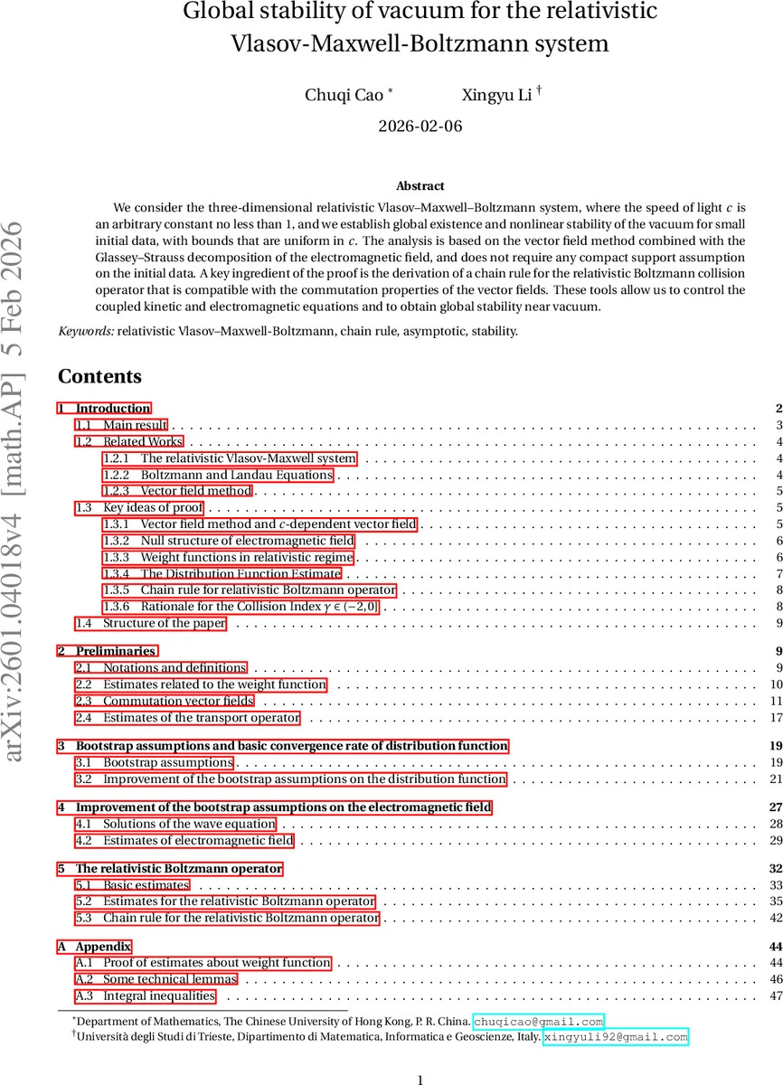 Global stability of vacuum for the relativistic Vlasov-Maxwell-Boltzmann system