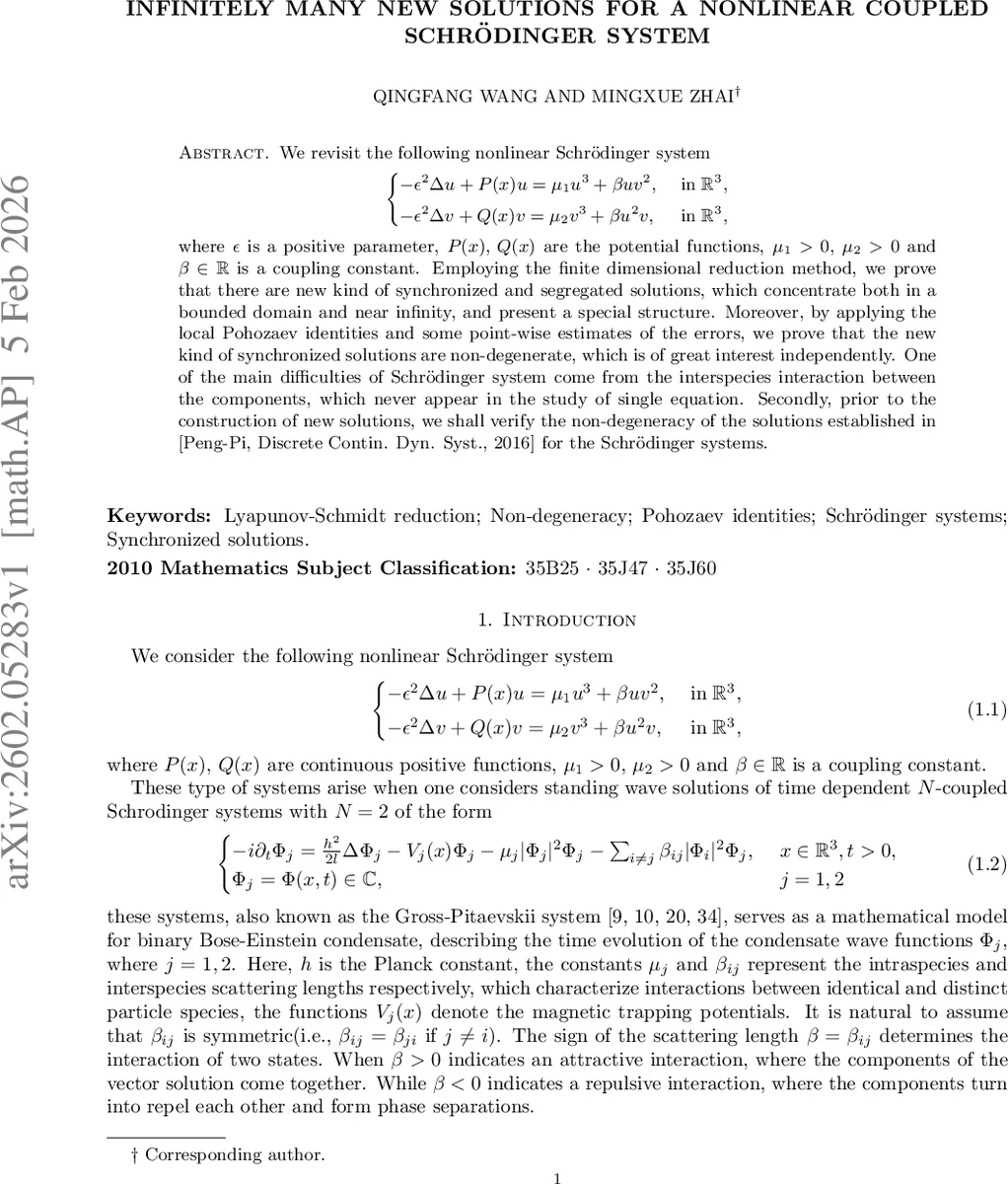 Infinitely many new solutions for a nonlinear coupled Schrödinger system