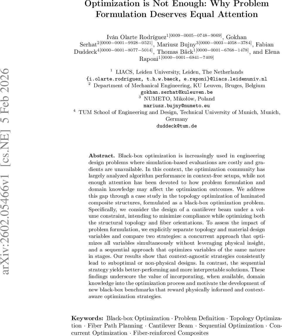 Optimization is Not Enough: Why Problem Formulation Deserves Equal Attention