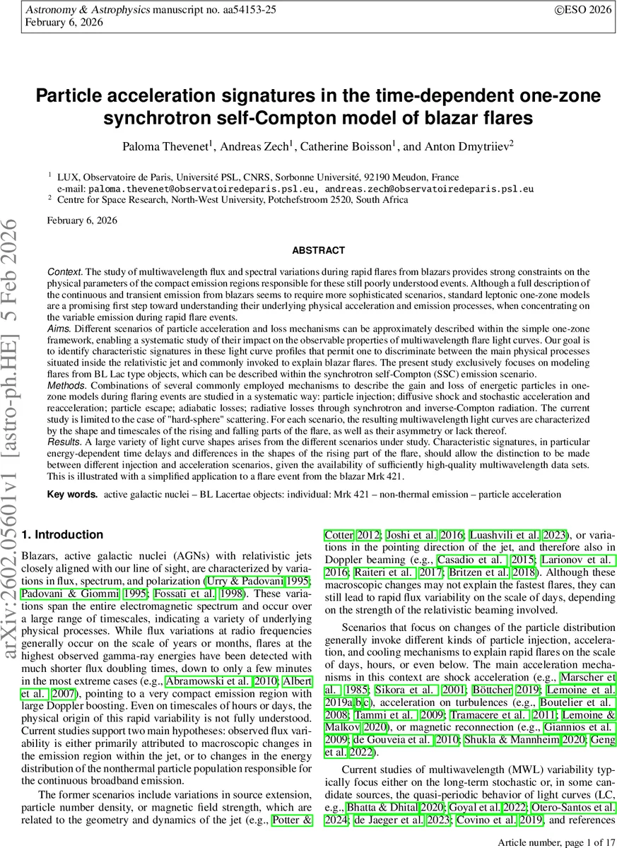 Particle acceleration signatures in the time-dependent one-zone synchrotron self-Compton model of blazar flares