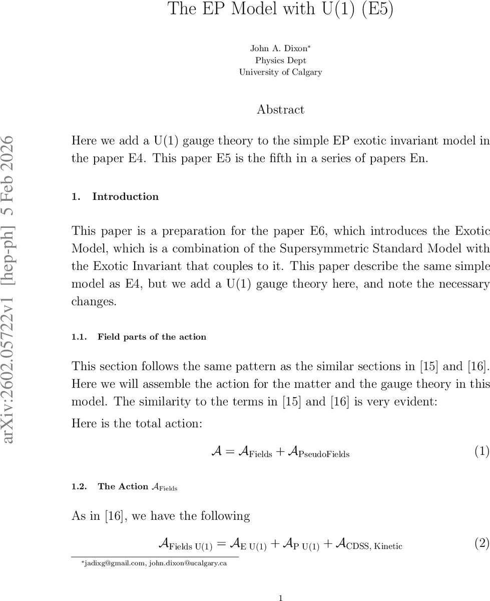 The EP Model with U(1) (E5)