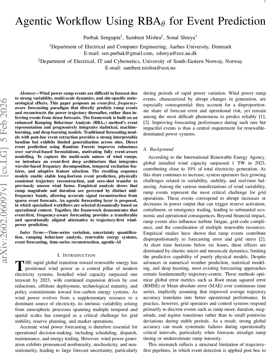 Agentic Workflow Using RBA$_θ$ for Event Prediction