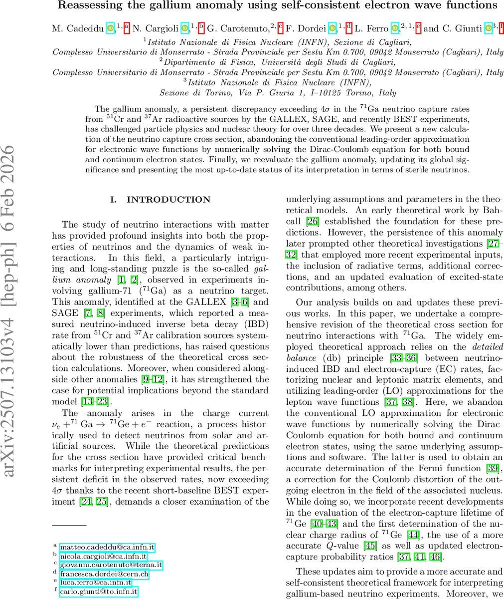 Reassessing the gallium anomaly using self-consistent electron wave functions