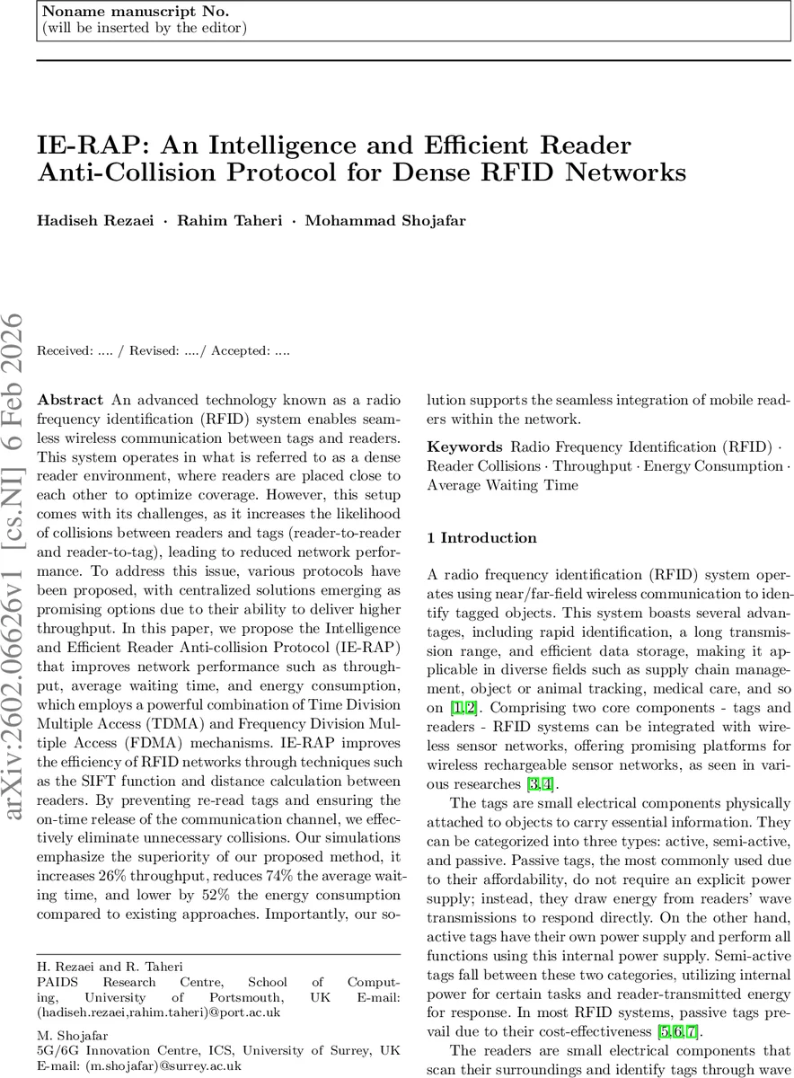 IE-RAP: An Intelligence and Efficient Reader Anti-Collision Protocol for Dense RFID Networks