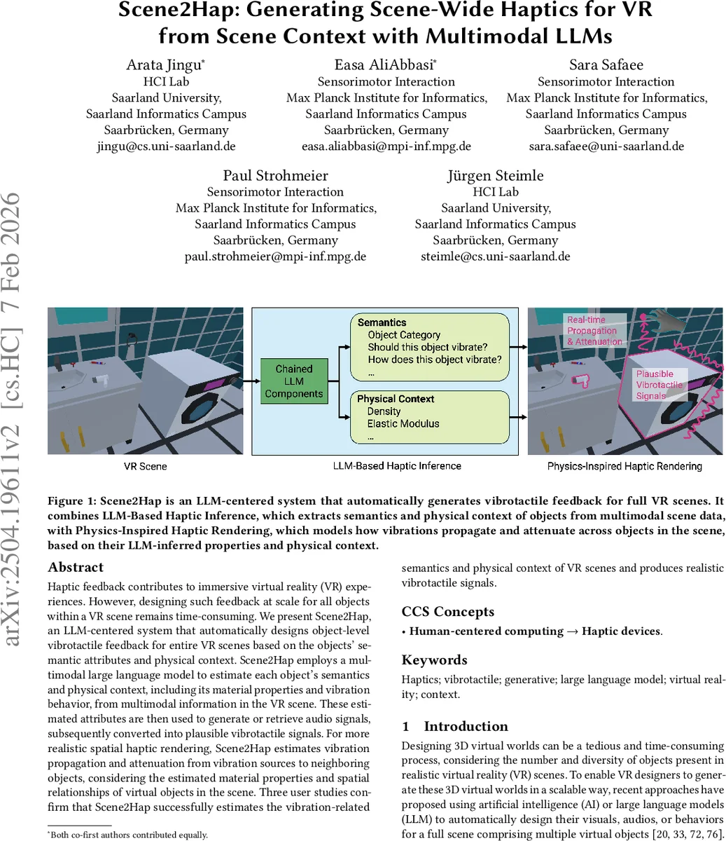 Scene2Hap: Generating Scene-Wide Haptics for VR from Scene Context with Multimodal LLMs
