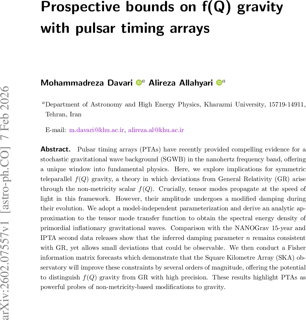 Prospective bounds on f(Q) gravity with pulsar timing arrays