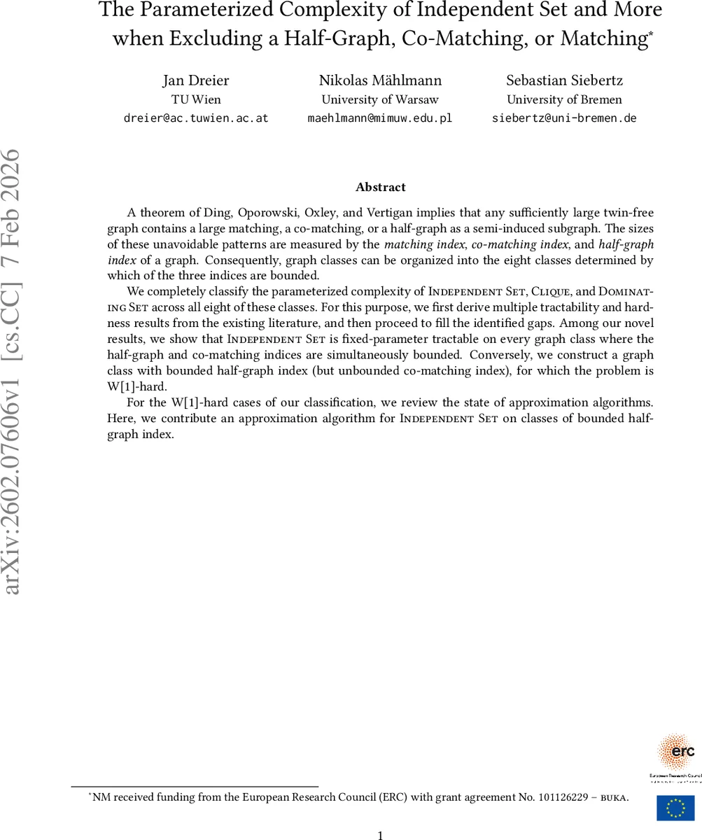 The Parameterized Complexity of Independent Set and More when Excluding a Half-Graph, Co-Matching, or Matching