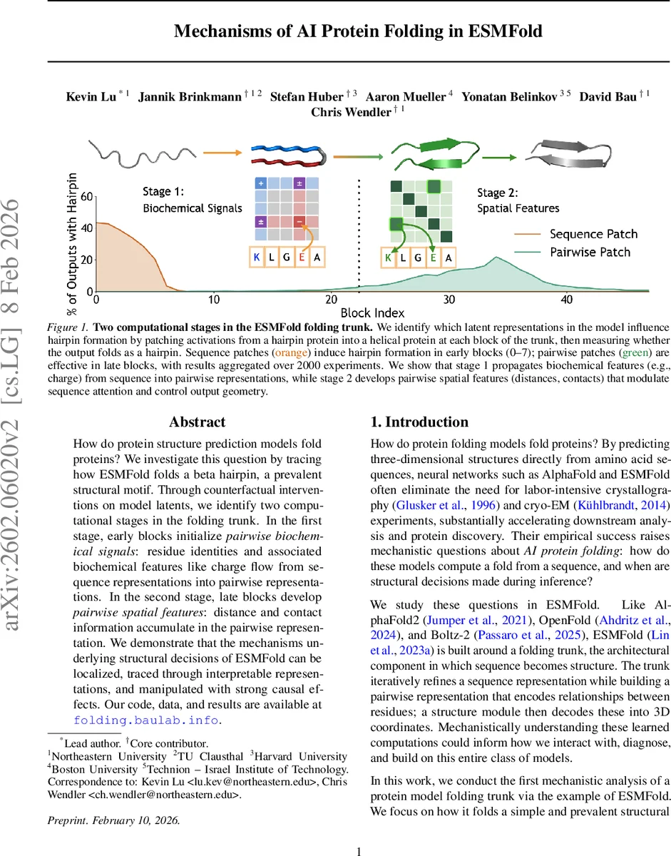 Mechanisms of AI Protein Folding in ESMFold