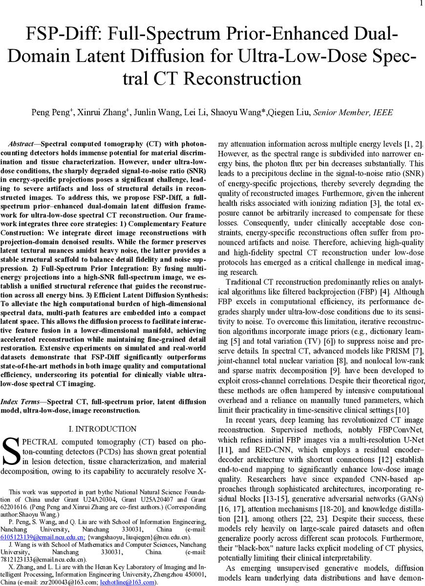 FSP-Diff: Full-Spectrum Prior-Enhanced DualDomain Latent Diffusion for Ultra-Low-Dose Spectral CT Reconstruction