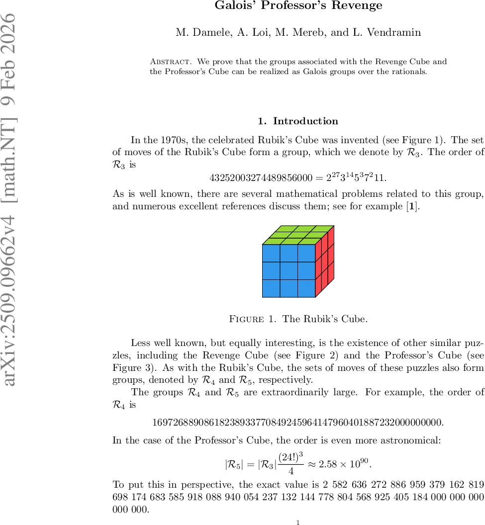 Galois' Professor's Revenge