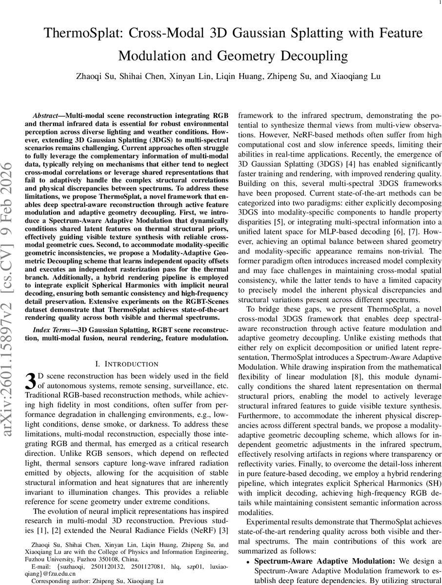 ThermoSplat: Cross-Modal 3D Gaussian Splatting with Feature Modulation and Geometry Decoupling