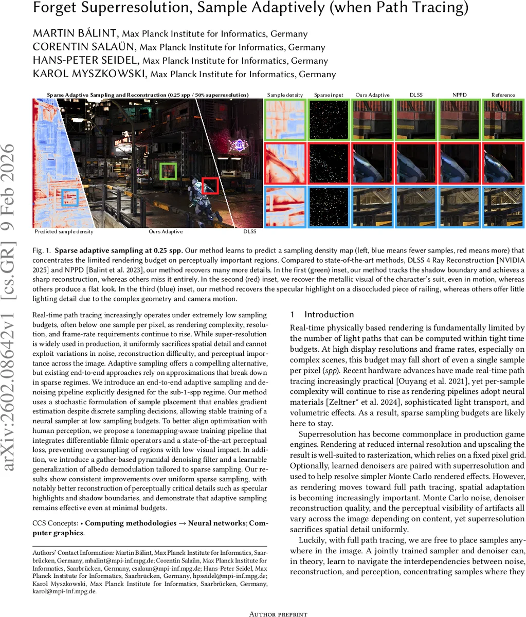 Forget Superresolution, Sample Adaptively (when Path Tracing)