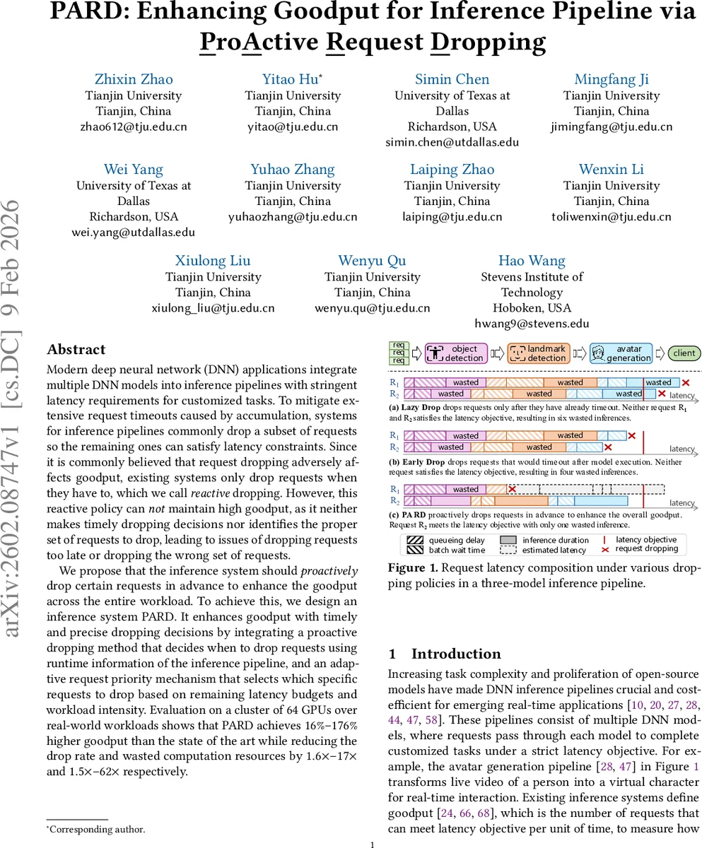 PARD: Enhancing Goodput for Inference Pipeline via Proactive Request Dropping