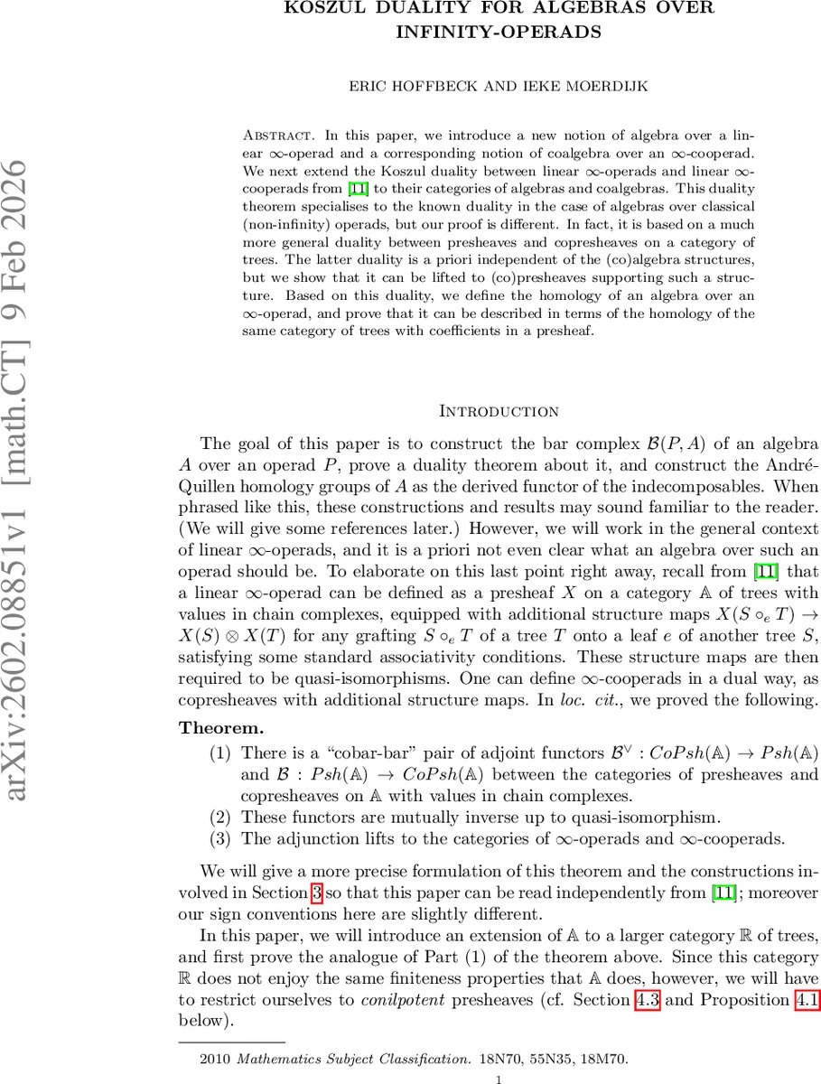Koszul duality for algebras over infinity-operads