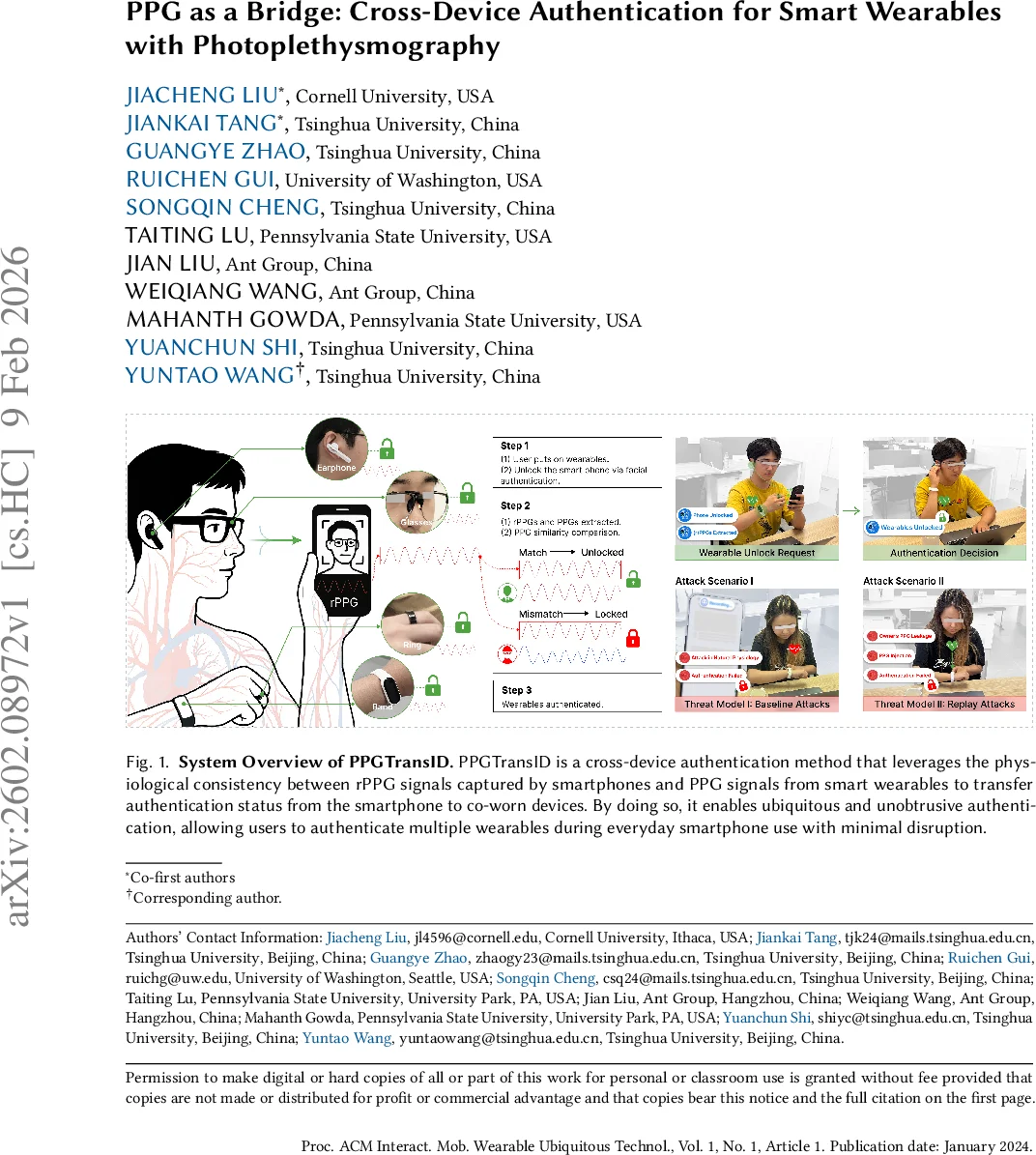 PPG as a Bridge: Cross-Device Authentication for Smart Wearables with Photoplethysmography