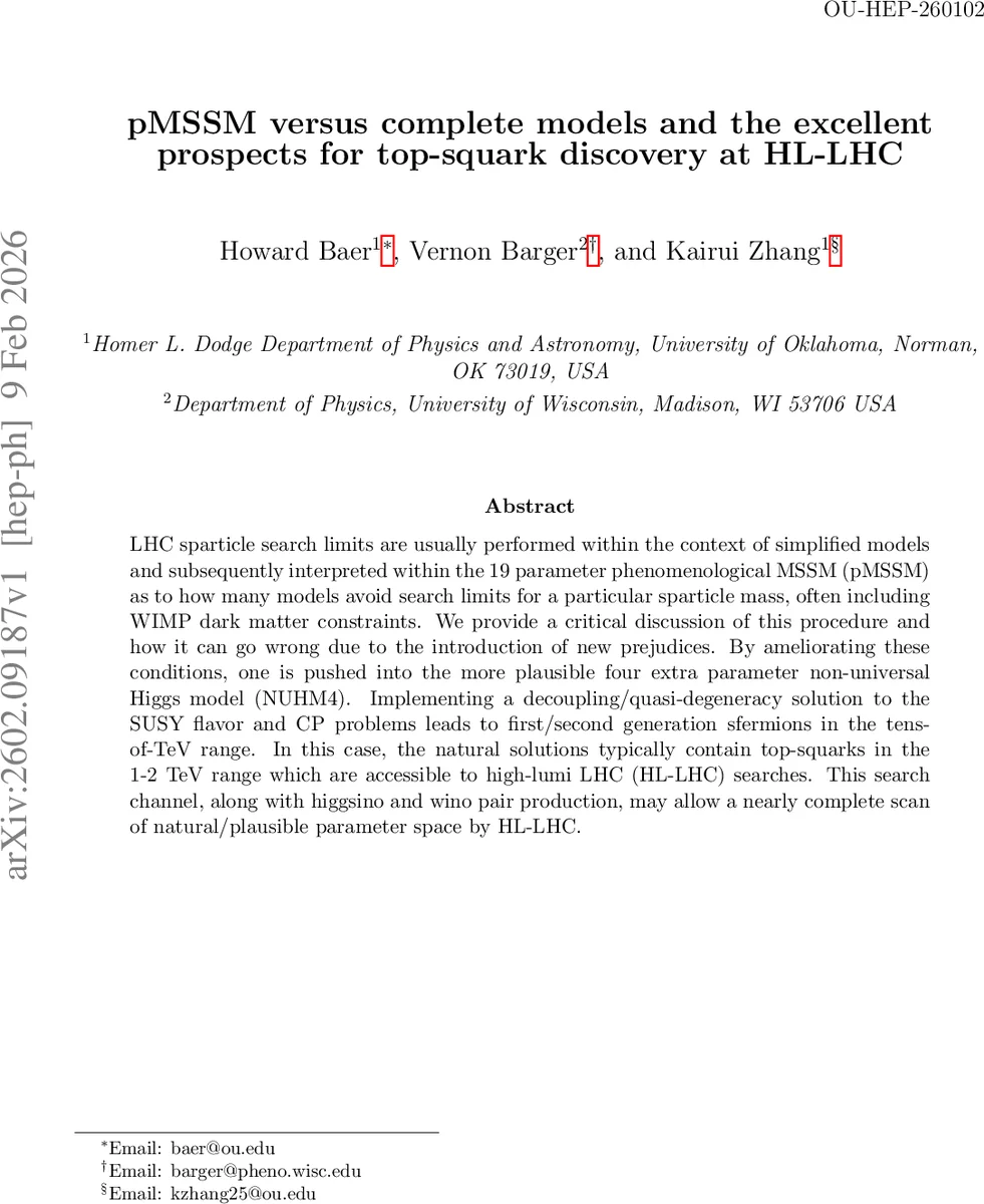 pMSSM versus complete models and the excellent prospects for top-squark discovery at HL-LHC