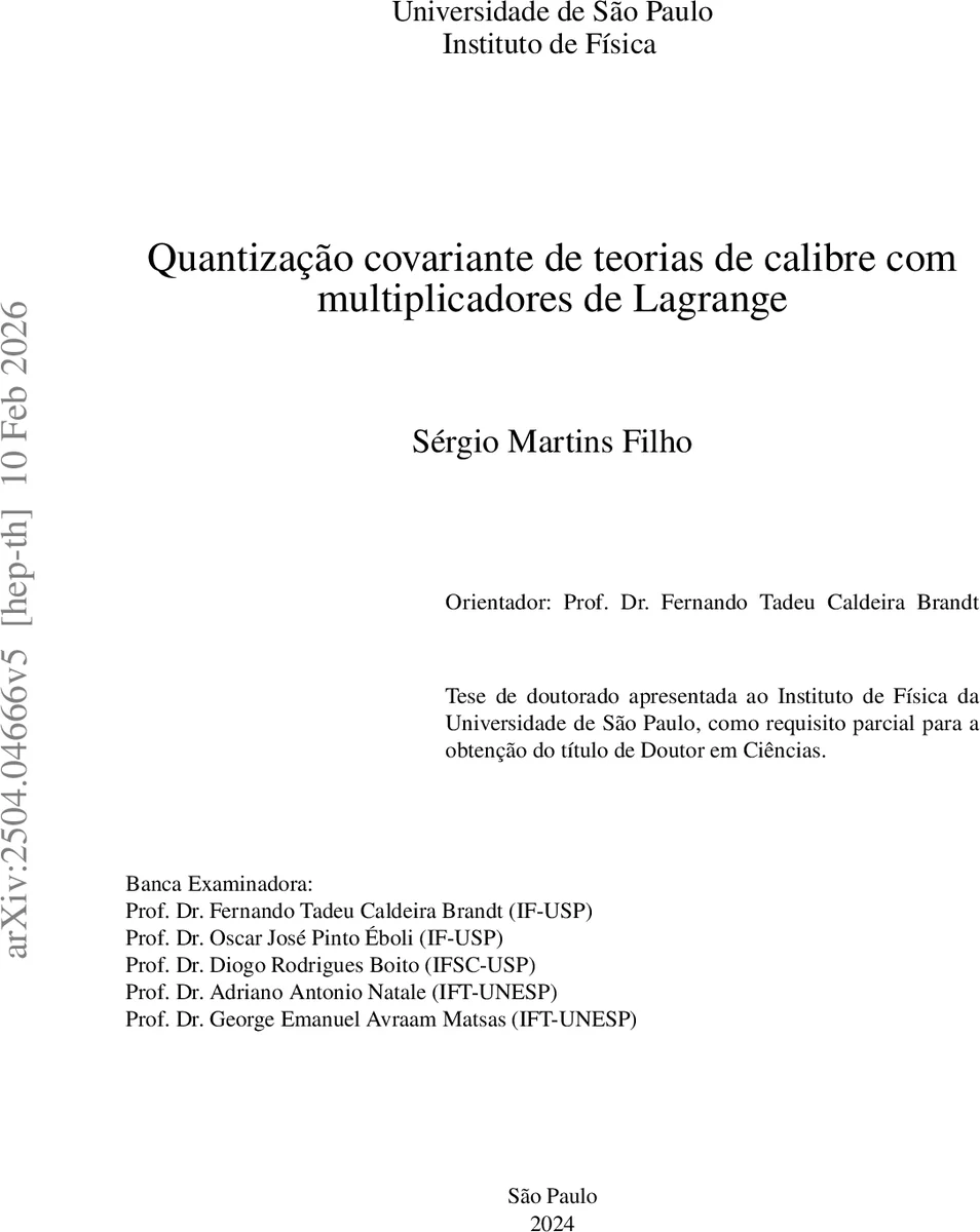 Covariant quantization of gauge theories with Lagrange multipliers