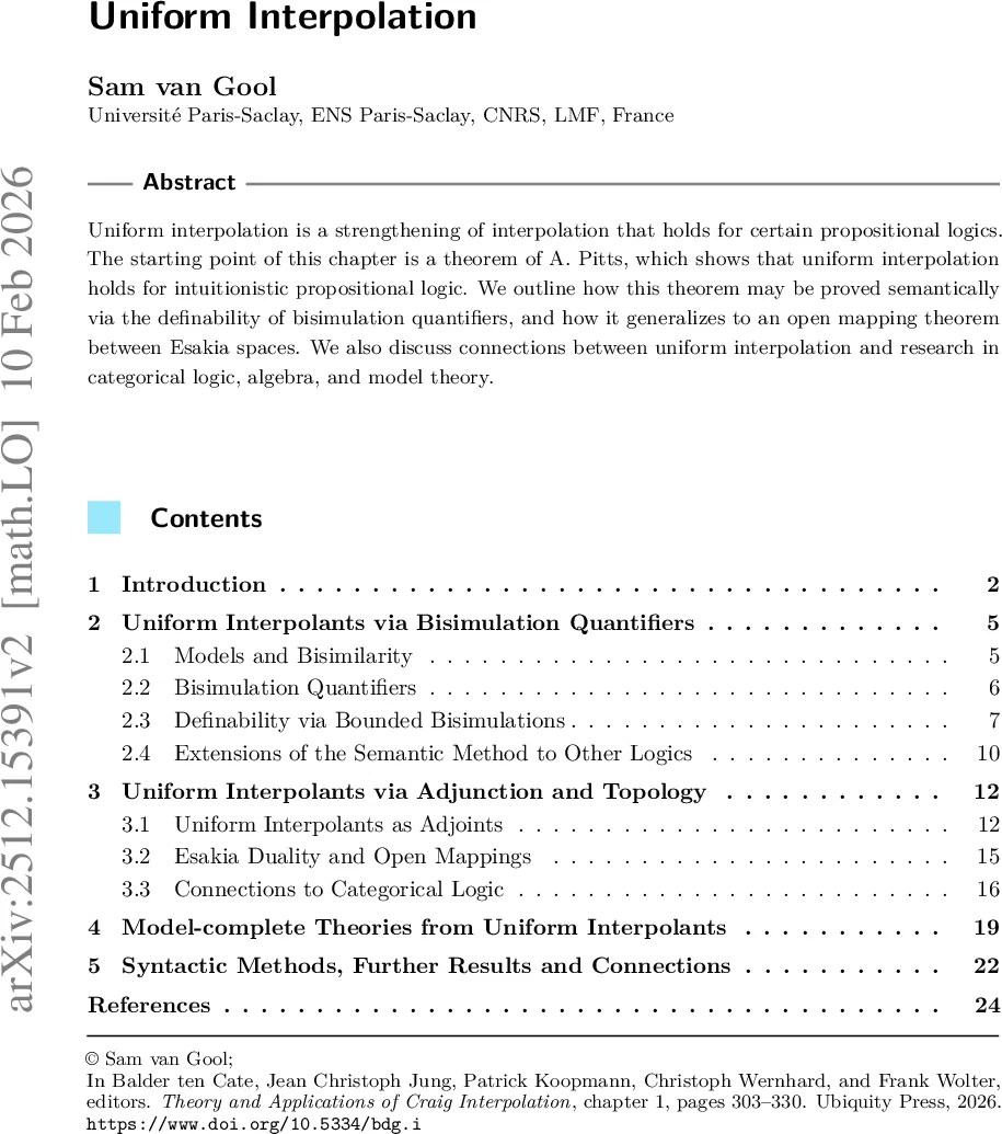 Uniform Interpolation