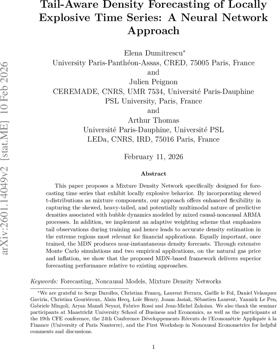 Tail-Aware Density Forecasting of Locally Explosive Time Series: A Neural Network Approach