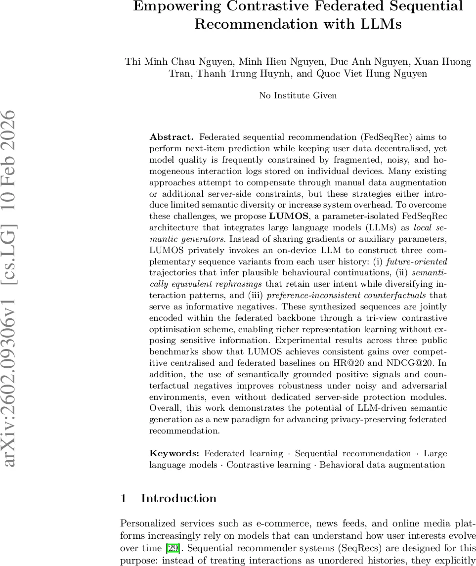 Empowering Contrastive Federated Sequential Recommendation with LLMs