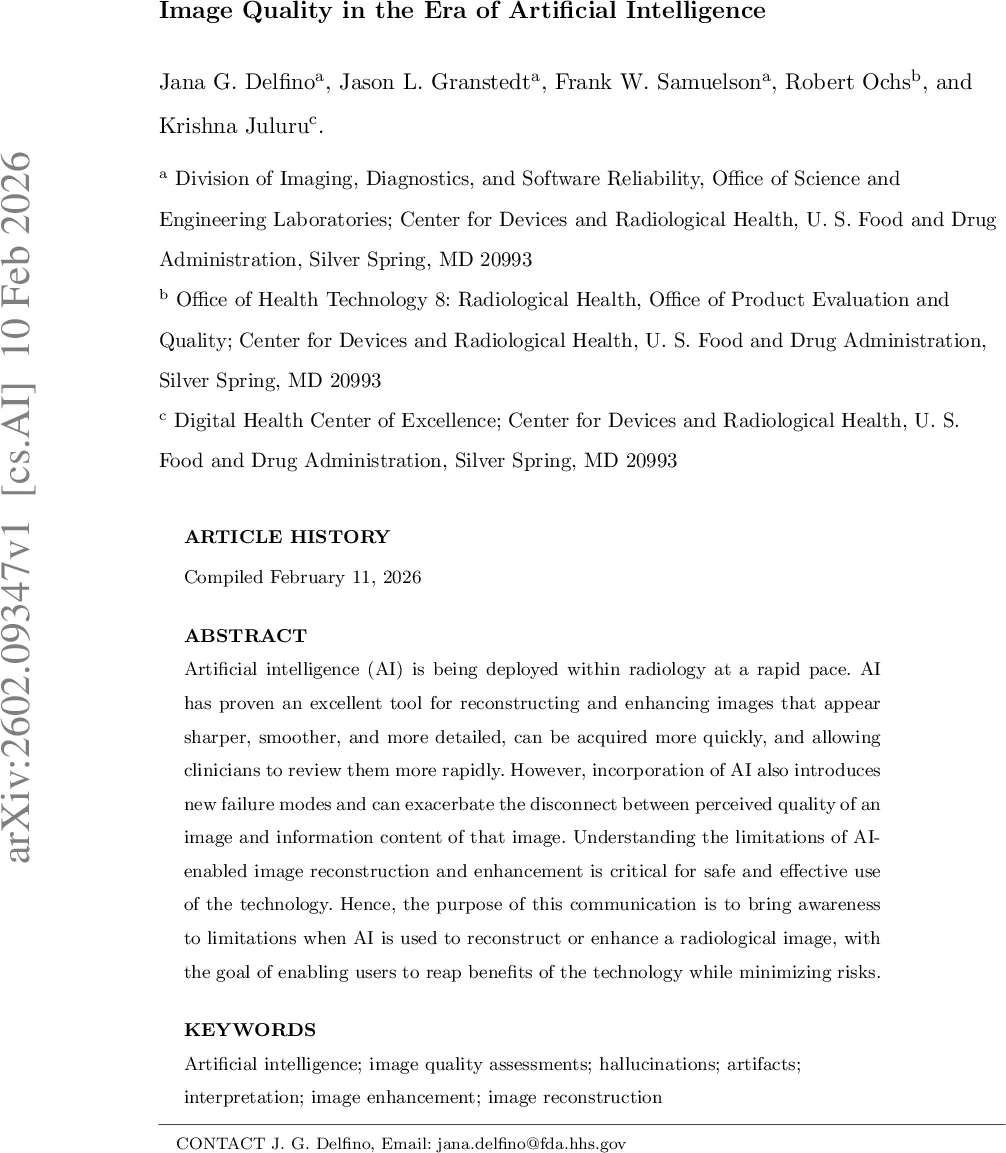 Image Quality in the Era of Artificial Intelligence