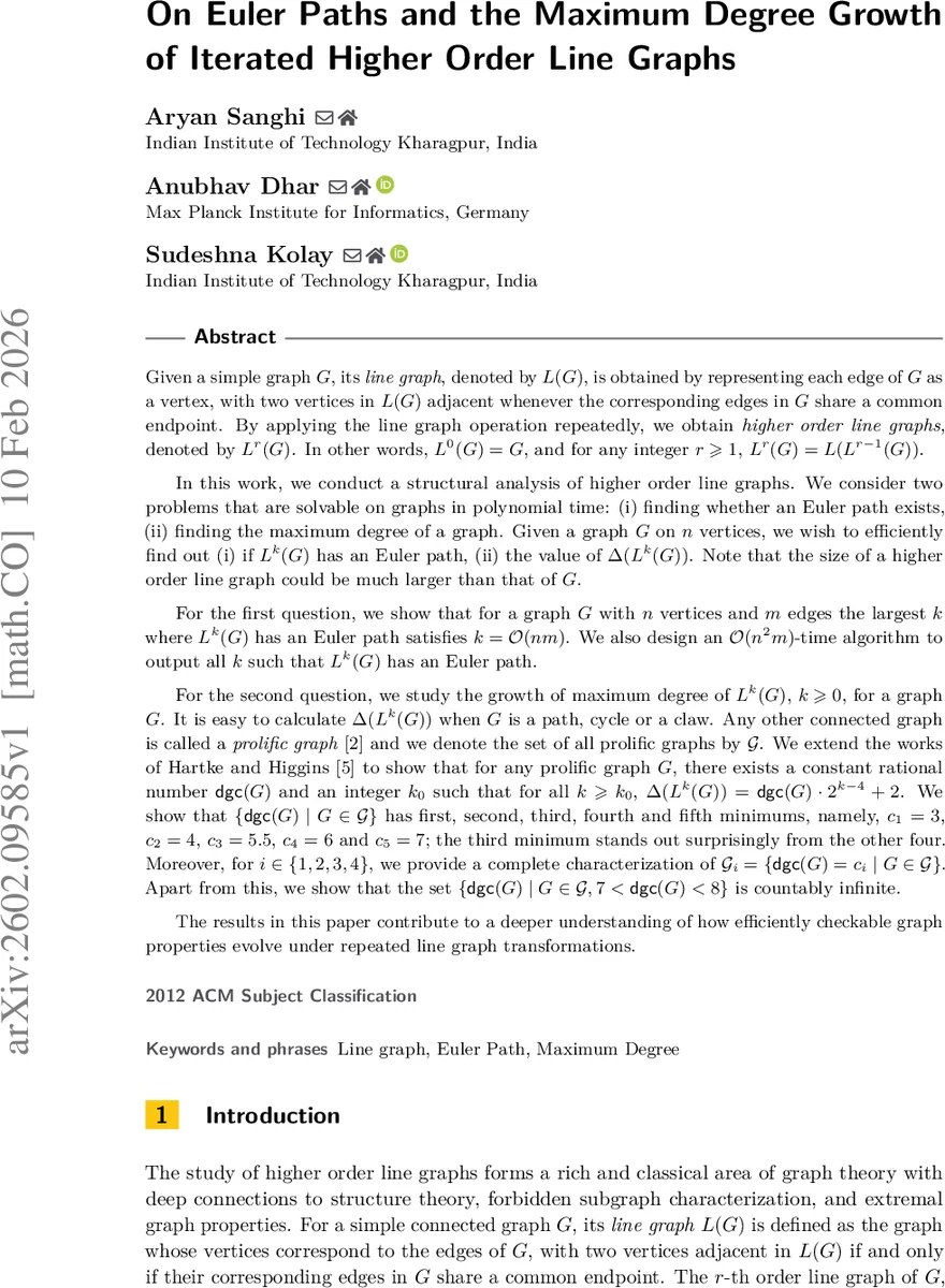 On Euler Paths and the Maximum Degree Growth of Iterated Higher Order Line Graphs