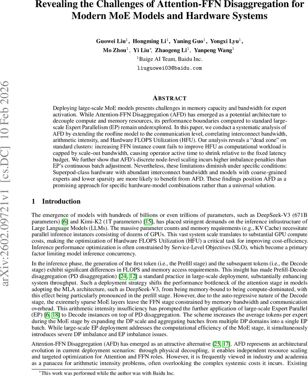 Revealing the Challenges of Attention-FFN Disaggregation for Modern MoE Models and Hardware Systems