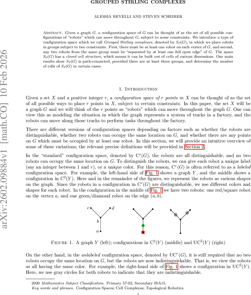 Grouped Stirling complexes