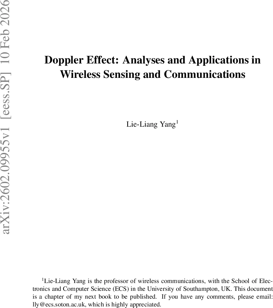 Doppler Effect: Analyses and Applications in Wireless Sensing and Communications