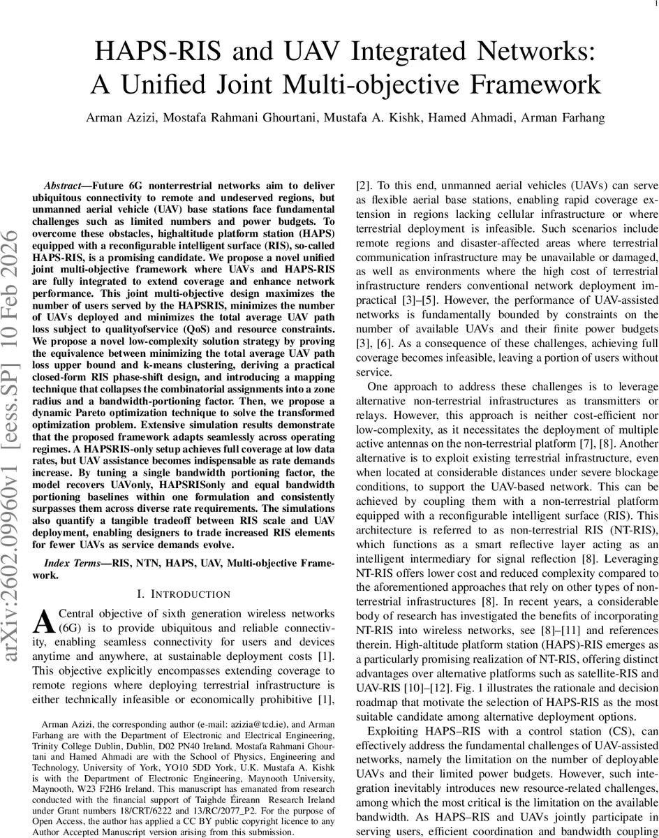 HAPS-RIS and UAV Integrated Networks: A Unified Joint Multi-objective Framework