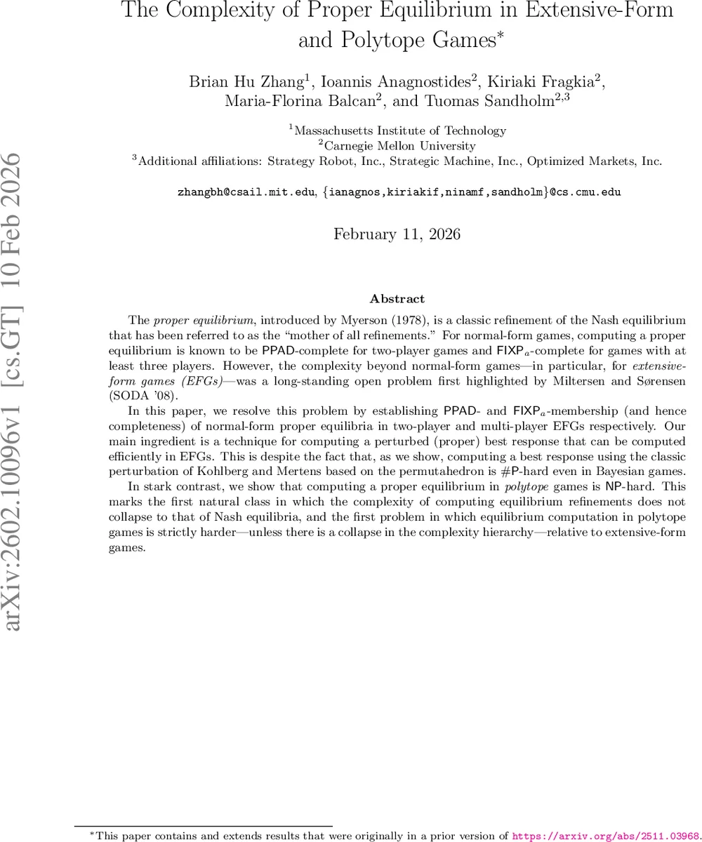 The Complexity of Proper Equilibrium in Extensive-Form and Polytope Games