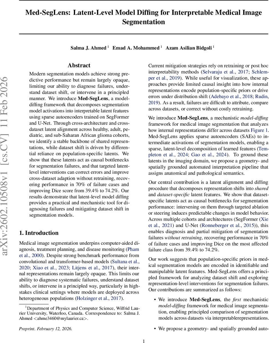 Med-SegLens: Latent-Level Model Diffing for Interpretable Medical Image Segmentation