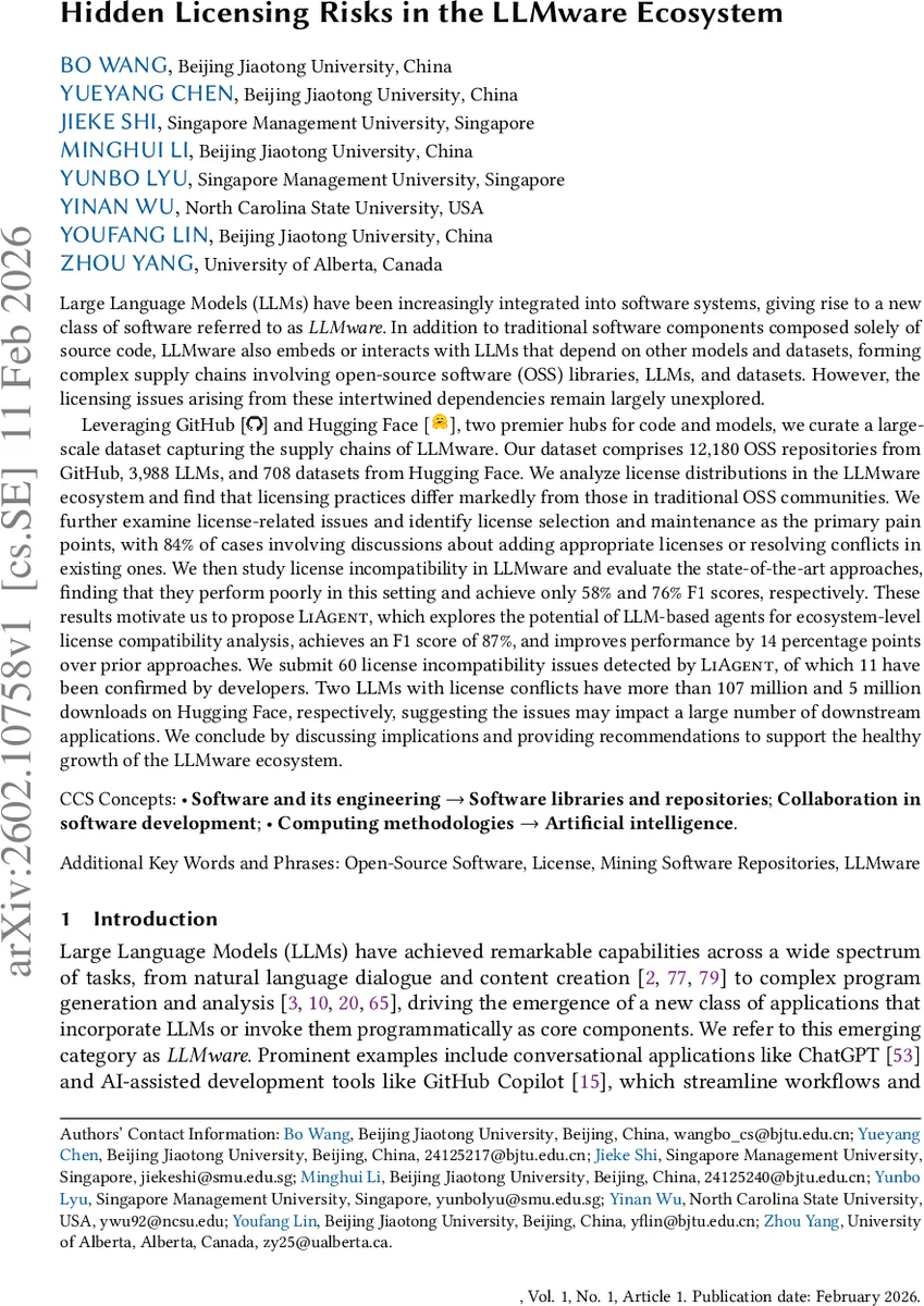 Hidden Licensing Risks in the LLMware Ecosystem