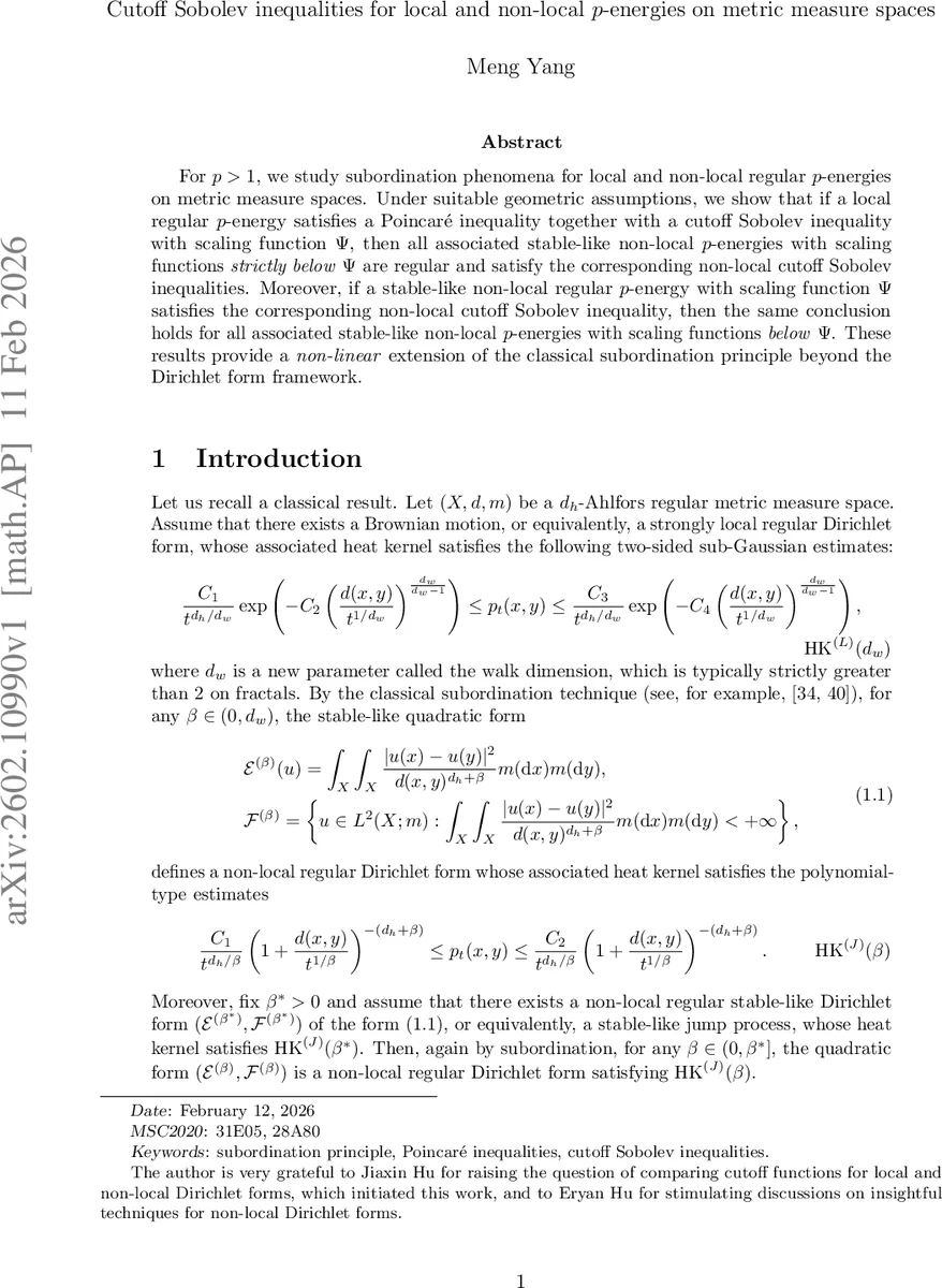 Cutoff Sobolev inequalities for local and non-local $p$-energies on metric measure spaces