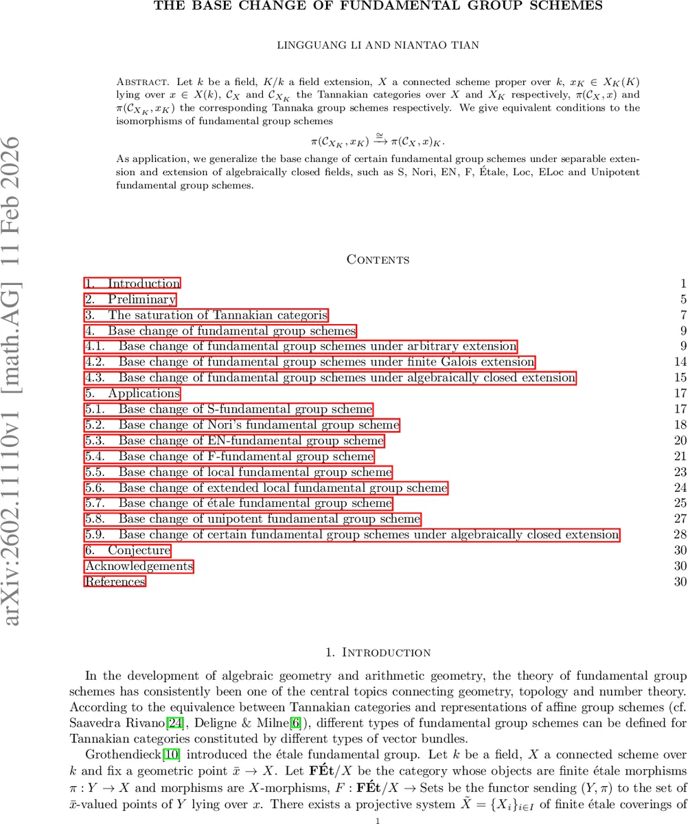 The Base Change Of Fundamental Group Schemes