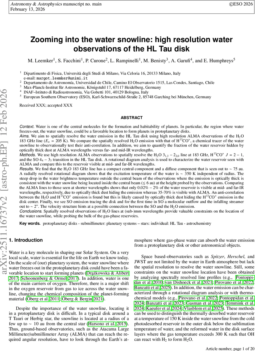 Zooming into the water snowline: high resolution water observations of the HL Tau disk