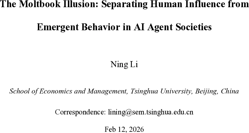 The Moltbook Illusion: Separating Human Influence from Emergent Behavior in AI Agent Societies