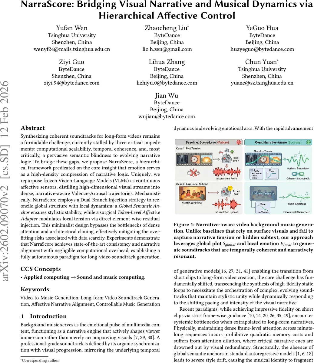 NarraScore: Bridging Visual Narrative and Musical Dynamics via Hierarchical Affective Control