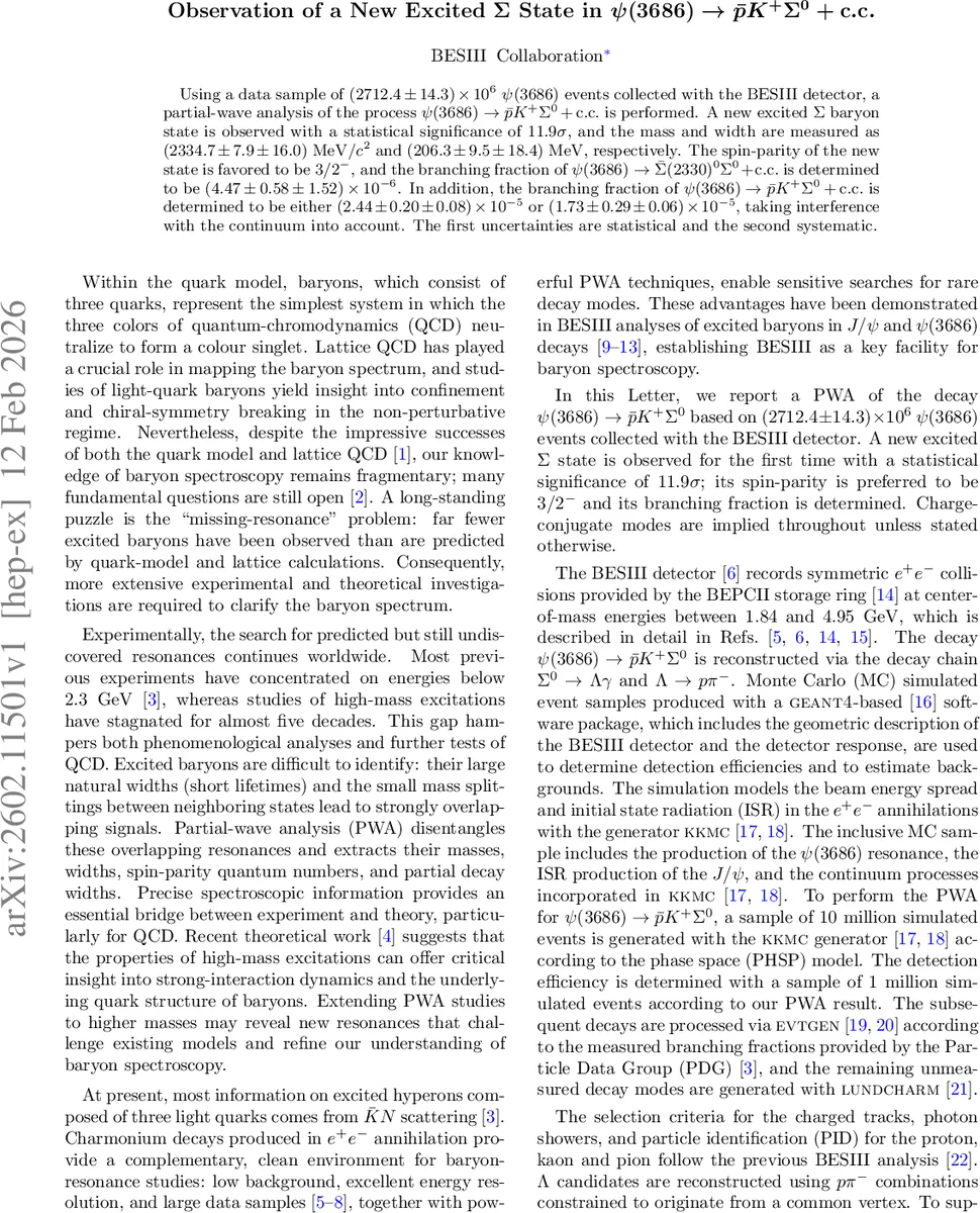 Observation of a New Excited $Σ$ State in $ψ(3686)	oar{p}K^+Σ^0+c.c.$