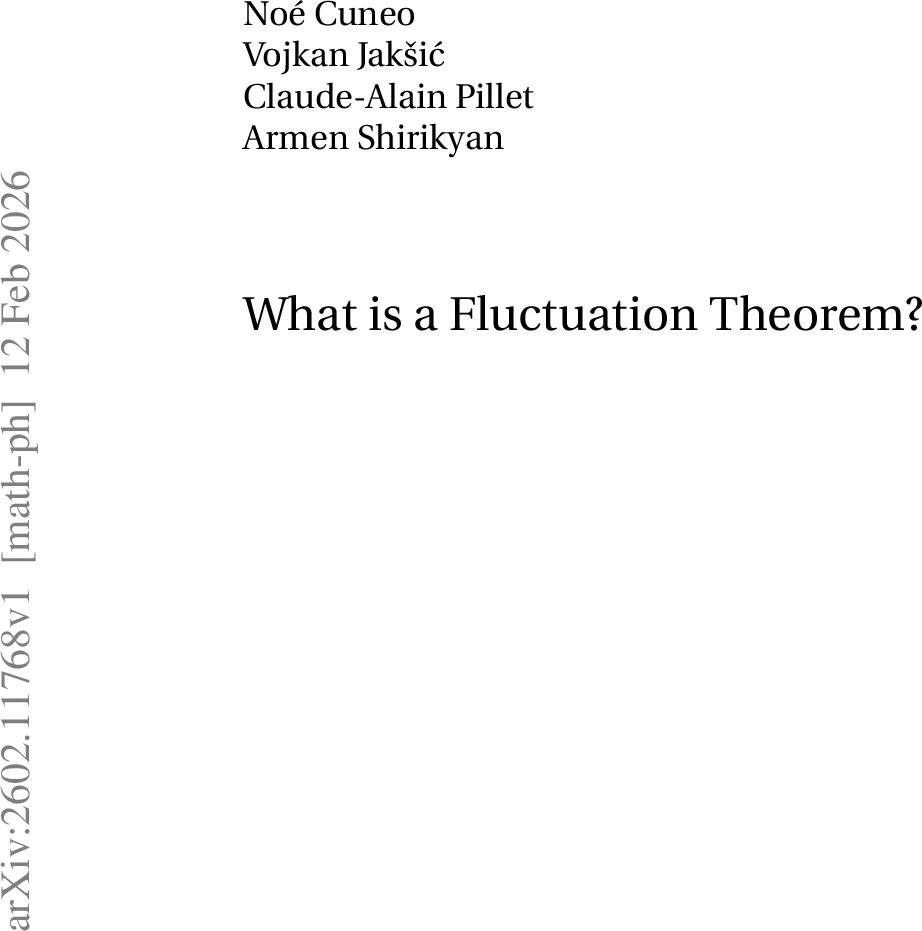 What is a Fluctuation Theorem?