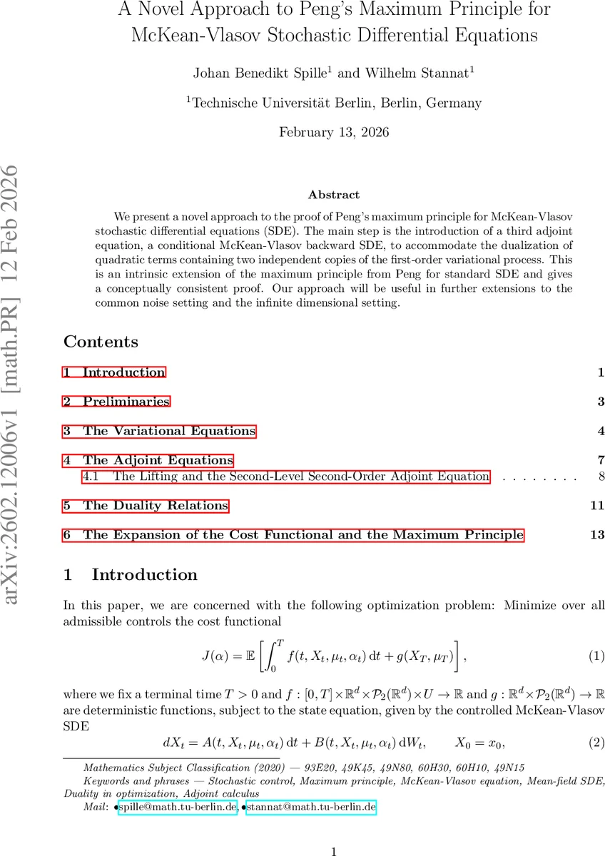 A Novel Approach to Peng's Maximum Principle for McKean-Vlasov Stochastic Differential Equations