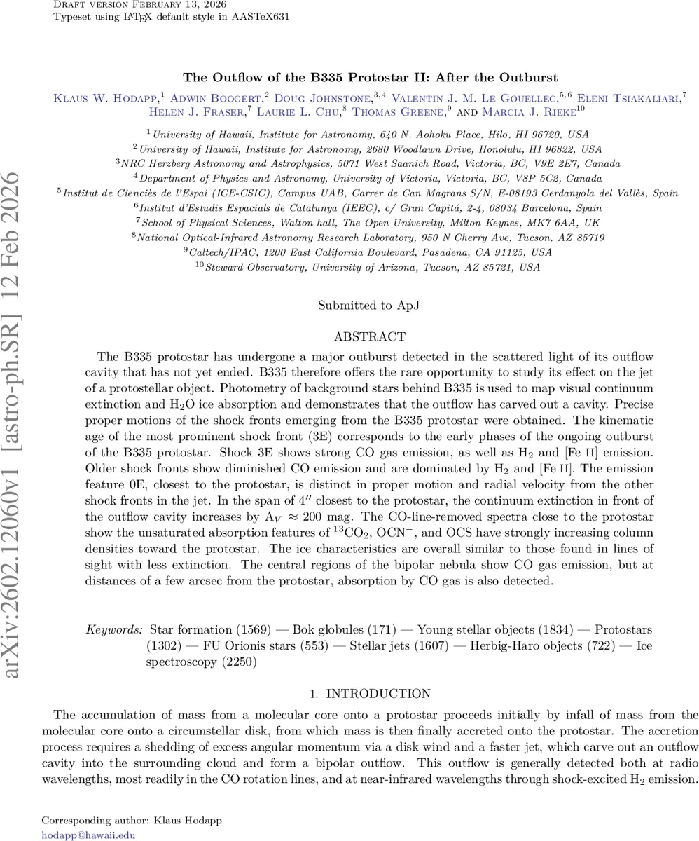 The Outflow of the B335 Protostar II: After the Outburst